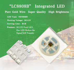 China Der Farbejustierbares 5050 intelligentes LED einzelnes Pixel LC8808 LED Chip-Lichtquelle-DC12V fournisseur