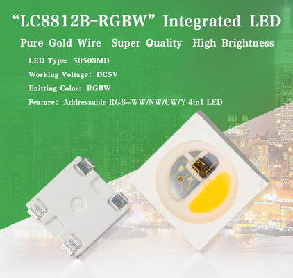 kaufen Einzeln führte zugängliche 5050 Chip-Lichtquelle SMD RGBW eingebaute IC für DIY Produkte online manufacture